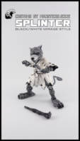B/W Master Splinter (Teenage Mutant Ninja Turtles) Custom Action Figure [Custom Splinter Monsterhjerne]