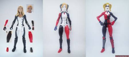 Harley Quinn (Batman) Custom Action Figure [Harley Quinn custom action figure before and after]
