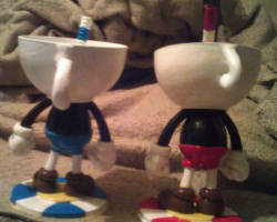 Cuphead and Mugman (Original) Custom Action Figure