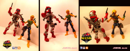 Matt Trakker [or Tracker] and Gloria Baker (M.A.S.K.) Custom Action Figure