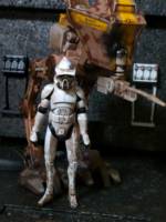 Battle Damaged AT-RT Walker & Arf Driver (Star Wars Clone Wars) Custom Vehicle