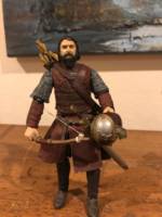 Eomer, Marshall of the Mark battles un-horsed (Lord of the Rings) Custom Diorama / Playset