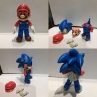 Sonic Mario Mario cosplaying (Nintendo) Custom Action Figure