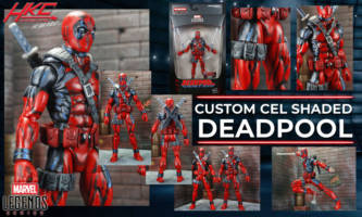 90's cel shaded Deadpool (Marvel Legends) Custom Action Figure