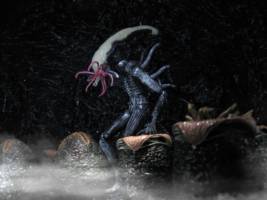Xenomorph hive-2 (Aliens) Custom Diorama / Playset