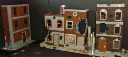 Battle damaged street/buildings (Marvel Legends) Custom Diorama / Playset