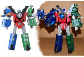 Thomas the Tank Engine Combiner Custom Paint (Transformers) Custom Action Figure