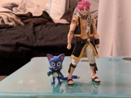 Natsu dragneel and Happy (Anime) Custom Action Figure