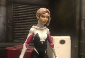 Spider-woman || Spider-Gwen || Spider-man : Into The Spider-verse (Marvel Select) Custom Action Figure